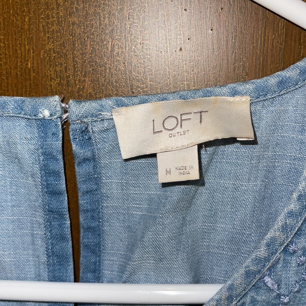 Loft Denim Sleeveless Dress - Picture 5 of 5